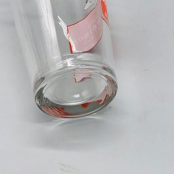 Budweiser glass cup draught beer clear bar wear red 6" READ - Picture 5 of 5